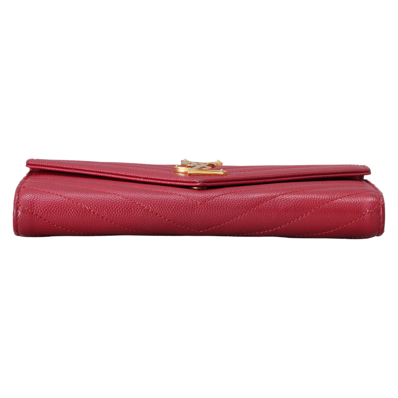 YVES SAINT LAURENT(USED)생로랑 372264 모노그램 쉐브론 장지갑
